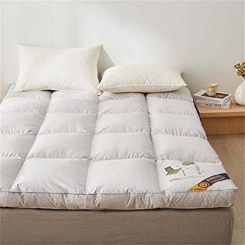 Weiche japanische Futon-Matratze, tragbare Bodenliege, Bettsofa – faltbare aufrollbare Isomatte in Blau