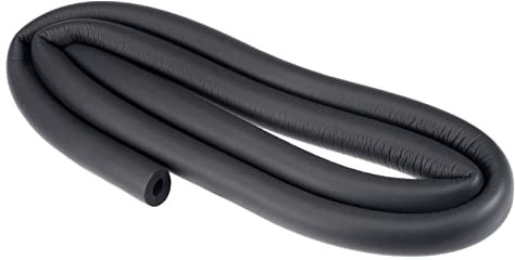 QUARKZMAN Schaumstoff Griff Schlauch Flexibel Rutschfest 8mm x 18mm 1m für Möbel und Industrie und Elektronische Geräte Schwarz