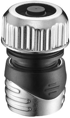 rainfactory Garten Schlauchkupplung 3/4 Zoll mit Wasserstopp, Schnellkupplung Set, Gartenschlauch Verbinder, Gartenschlauch Kupplung, Wasserschlauch Anschluss für Garten, Metall-TPR