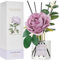 Cocorina - Difusor de varillas aromáticas de flor, lavanda y tomillo, 200 ml, aceite esencial, para interior, para decoración de estantes de baño (flor)