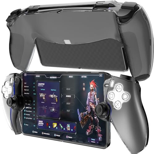 HEYSTOP Hülle Kompatibel mit Playstation Portal Konsole,Schwarz Schutzhülle Case Kompatibel mit PS Portal Remote Player Zubehör,Kratzfest Case Cover Stoßfest Schutzhülle Kompatibel mit PS5 Portal