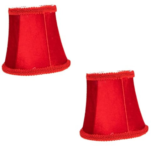 Angoily 2 Stücke Decke Lampe Schatten Kronleuchter Lampe Abdeckung Eisen Stoff Weiche Beleuchtung Dekorative Lampenschirm