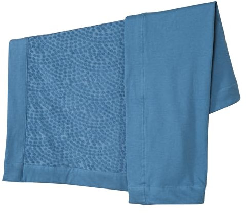 roba Babydecke Seashells Indigo 80 x 80 cm - Kuscheldecke aus Bio Baumwolle - GOTS & Oeko-Tex 100 zertifiziert - Terry Dots Punkte Motiv - Blau