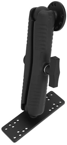 Fischfinder-Halterung, 23 cm, Fischfinder-Halterung, Professioneller Aluminium-Kurzarm, 1,5-Zoll-Kugelkopf, C-Größe, Kugelmontage, Fischfinder-Halterung für Lowrance für Humminbird