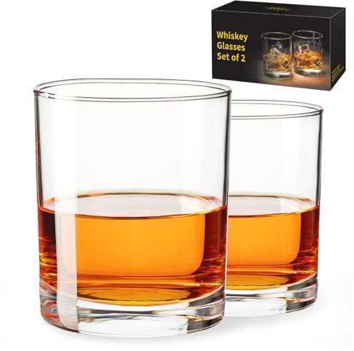 Fruit Punch Whiskey Glasses Set of 2, 10 OZ Old Fashioned Glass, Whiskey Glasses in Bar and Party, Whiskey Glasses, Bourbon Glass, Liquor Vodka, Whiskey Gifts for Men, Gift for Men, Christmas Gift