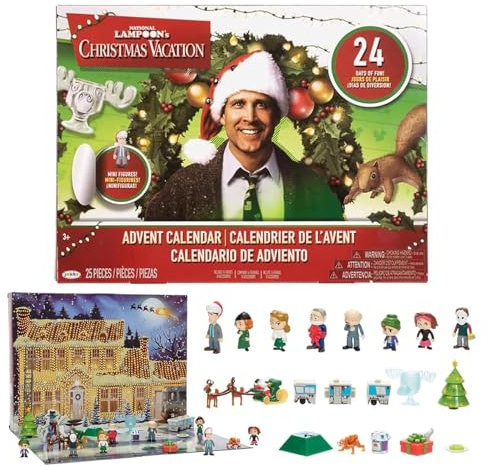 Adventskalender 2024, 24 Tägiger Weihnachts Adventskalender, National Lampoon's Christmas Vacation,Christmas Vacation Griswold Figur, Weihnachts Countdown Kalender 2024 (A)