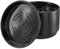 MAKTSAM 30 PCS 25cm Round Plant Saucers, Black Flower Pot Saucers,Plastic Plant Pot Drip Trays for Garden Flower Plant Indoor