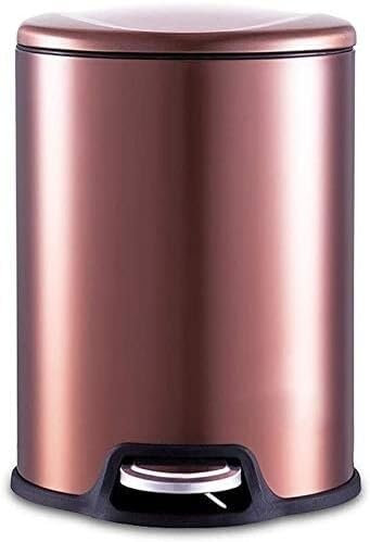 WaiDXn WDX- Pattumiera Pattumiera in Colore Puro Pattumiera da Cucina a Pedale Pattumiera Multicolore in Acciaio Inossidabile (Colore: Oro Rosa) Riciclare(12L)