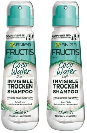 Garnier Fructis Invisible Trockenshampoo, Coco Water, 100 ml (2er Pack)