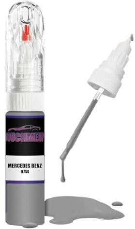 Lackstift-Set für Mercedes Benz Modelle 9744, brillantes Silber, Metallic, Pinsel, Kratzer-Chip-Fix-Set