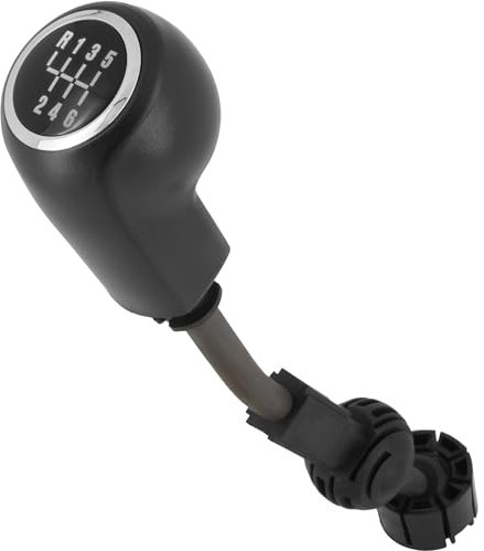 Recambo Schaltknauf 6 Gang passend für Opel Astra H, 2004-2014, Plug & Play, Auto Schalthebel, schwarz - chrom