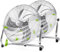 Aigostar Clover 33QNV - Ventilatore da Pavimento da 100 W，Cromato. Testa Regolabile a 135 Gradi, 3 Velocità, 45 cm (18D.). Uso industriale, Domestico, palestre o ufficio *2