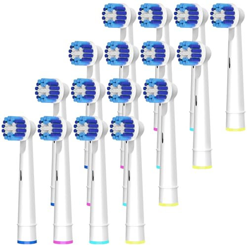 16 Stück Aufsteckbürsten Kompatibel mit Oral B Aufsteckbürsten, Professionelle Elektrische Bürstenköpfe für Oral B Elektrische Zahnbürste.