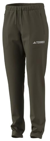 adidas Women's Terrex Multi Essentials Stretch Pants, Olive strata, S