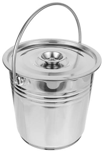 Toddmomy Aschebehälter Robuster Aschenkübel für Grill mit Metallbehälter für Grillkohle und Feuerstelle für Innen und Außenbereich