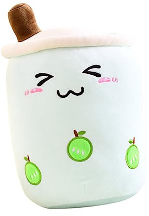 Toddmomy Bubble Tea Kuscheltier Kissen Greifspielzeug für Babys Sensorisches Beruhigungsspielzeug Plüsch Milchteekissen für Heimdekoration und Spielzeug