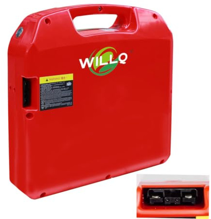 WILLQ 48V 24V 20Ah 30Ah 40Ah 60Ah Electric Forklift Battery LiFePO4 Lithium Battery for Electric Pallet Jack Truck CBD15J-LI-S/CBD15-E1C1L,24V30Ah