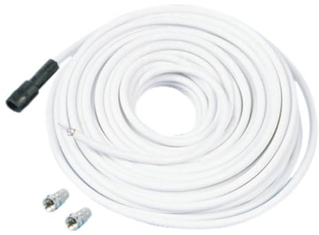 TELESTAR SKYCABLE 100 – Koaxialkabel (10 m Antennenkabel mit 2 F-Steckern 100 dB im Karton)