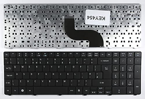 Power4Laptops UK Layout Black Replacement Laptop Keyboard Compatible With Acer Aspire 5739G