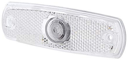 HELLA 2PG 962 964-051 Positionsleuchte - Begrenzungsleuchte - Anhänger - Wohnwagen - Halogen - 24V - Einbau/Schraubanschluss - ADR/GGVS - Lichtscheibenfarbe: glasklar - links/rechts - Menge: 1