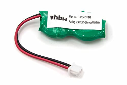 vhbw BIOS-Batterie kompatibel mit Sony Vaio PCG-R505K, PCG-R505JS, PCG-R505JL, PCG-R505JEK, PCG-R505JE Computer Notebook (20 mAh, 2,4 V, NiMH)