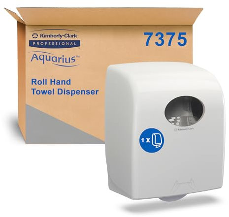 Aquarius Papierhandtücher Rollenspender 7375 – 1 x Papiertuchspender, weiß