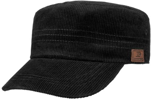 CapUniverse Corduroy Army Cap Cotton Plain Unisex Summer Winter