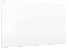 ALLboards Tableau Blanc en Verre CLASSIC WHITE 90x60cm, Tableau Magnétique sans Cadre, Verre Trempé