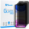 Tentoki Protector pantalla Privacidad para iPhone 11, Cristal Templado antiespía, [2 Piezas], Sin burbujas de aire, 0,33 mm, antiarañazos, Dureza 9H