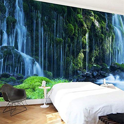 Papier peint Cascade Paysage Personnalisé 3D Photo Papier Peint Nature Paysage Papier Peint Mural Decal Décoration de La Maison Papier Peint 3D Salle de séjour Chambre à coucher-350cm×256cm