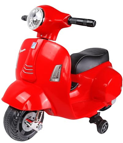 TURBO CHALLENGE - Vespa Gts - Elektrischer Transporter - 119152 - Roller - Rot - Fahrbereit - Maximal 25 kg - Kunststoff - Wiederaufladbare Batterien - Ab 24 Monaten