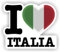 FanShirts4u - Aufkleber - I Love Italien/Italia/Italy - Verschiedene Größen (Italia, 10 x 12 cm)
