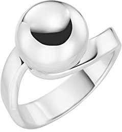 Giorgio Martello Milano Ring Mit Kugel, Silber 925 Silber, 54 925 Sterling Silber