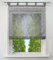 Raffrollo mit Ausbrenner Design Fenster Gardine Voile Raffgardinen mit Schlaufen (Grau, BxH 120x150cm)