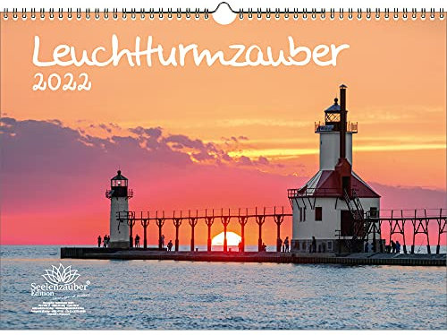 Leuchtturmzauber DIN A3 Kalender Querformat für 2022 Leuchtturm Leuchttürme - Seelenzauber