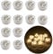 Afoosoo 12pcs Flameless LED Tea Light Candles Battery Operated Waterproof Submersible Decorative Lights for Vase Fish Tank Wedding Centerpiece Halloween Party Pumpkin Lights (Warm White)
