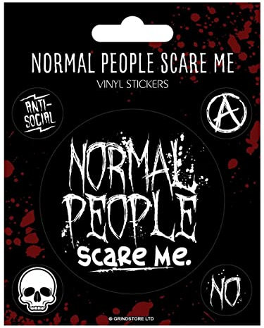 Normal People Scare Me Vinyl Sticker Set Sticker Pack