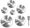 Cutting Wheel Set for Rotary Tool,6pcs 1/8 HSS High Speed Steel Circular Saw Blades with Shank Extension Rod for Wood Plastic Metal Cutting