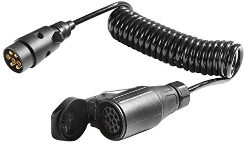 DARKGUARD 2.75M Trailer Extension Lead 12v,7 Pin Male to 13pin Female Trailer Cable, Light Board Towing Extension Cable,7pin to 13pin Towing Cable for Caravan,7 pin to 13 pin Towing Trailer Adaptor