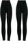 New Ladies Thick Winter Thermal Leggings Fleece Lined Warm Size UK 16-22 Stretchy Tights (LP-100-BLACK-20-PACK of 2)