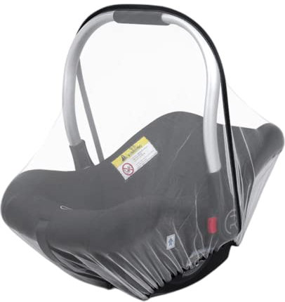 Moustiquaire pour Siège Auto Bébé Universelle Couverture Moustiquaire avec Filet Ultrafin et Bande élastique Compatible avec Maxi COSI, Joie, Cybex, etc, Protection Anti-Insectes pour Bébés, Enfants