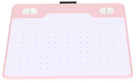 Tablette Graphique 6,1 X 3,9 Pouces, Tablette Numérique Reconnaissance Automatique Résolution 5080LPI Prise en Charge de la Tablette de Dessin Graphique pour Téléphones et Tablettes Android,(rose)