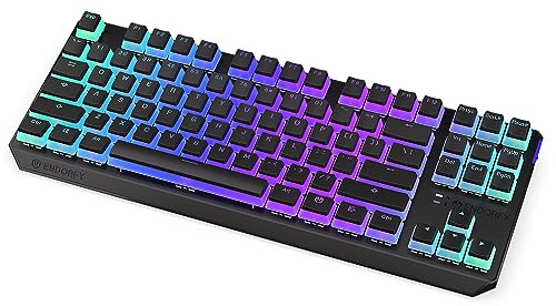 ENDORFY Thock TKL Wireless Red Pudding, Kailh Box Red Linear switches, PBT Pudding keycaps Wireless Keyboard 2.4 GHz and Bluetooth, TKL 80% Mechanical Keyboard, QWERTY Layout | EY5A119