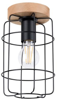 SOLLUX GOTTO Deckenleuchte - Beleuchtungseinrichtung mit 1 E27 Leuchtmitteln - Glühbirnen nicht inbegriffen - Moderne Beleuchtung für Innenräume - Moderne Lampe für das Wohnzimmer - 13x13x25cm