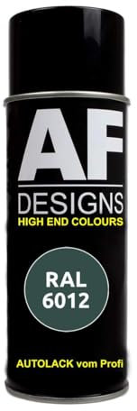 Bombe de peinture RAL 6012 - Noir et vert satiné - Pour bricolage de voiture