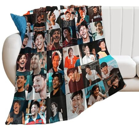 Louis Tomlinson Warm Anti-Pilling Flannel Blankets Fit for Adults 50*60(130 * 150cm)