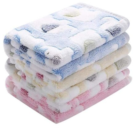 NYGGTYK Couverture 3 pièces moelleuses pour chats et chiots, lavables