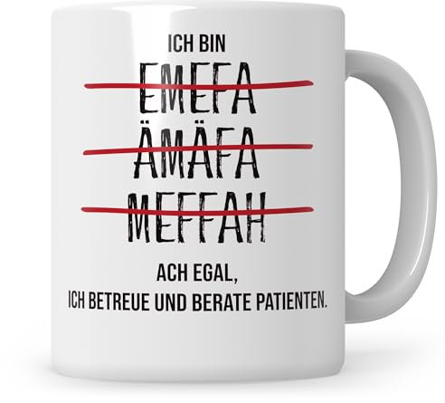Sweetify MFA Tasse, Ich bin MFA, Geschenk für Medizinische Fachangestellte Geschenkidee Kaffeetasse