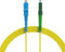 nexinex - 7m Glasfaserkabel LC/APC auf SC/UPC Patchkabel | LWL Simplex Singlemode OS2 FTTH Glasfaser Lichtwellenleiter Kabel