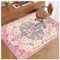 Soofteilliv 4x5ft/48x60in Home Office Chair Mat, Desk Chair Mats for Hardwood Floor, Anti-Slip Computer Gaming Chair Mats, Low Pile Carpet Floor Chair Mat(Pink/Beige)